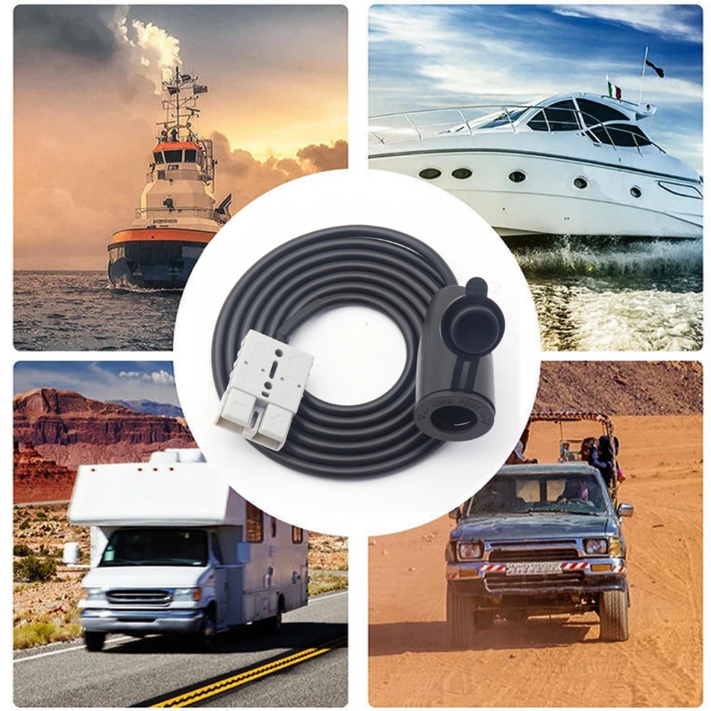 

Удлинитель RV 16AWG 2 м, портативный пылезащитный противопламенный кабель для кемпинга, автомобиля, корабля, аксессуары для замены провода пита...