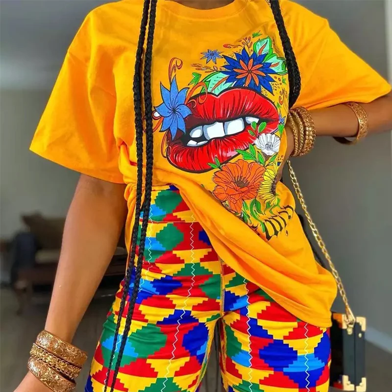 Футболка женская с круглым вырезом и коротким рукавом свободная Повседневная