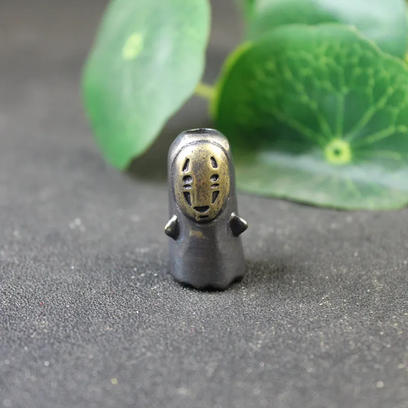 

Мультяшный аниме Безликий призрак латунный нож бусины искусственная веревка EDC подвески ювелирные изделия аксессуары без лица Мужской Пар...