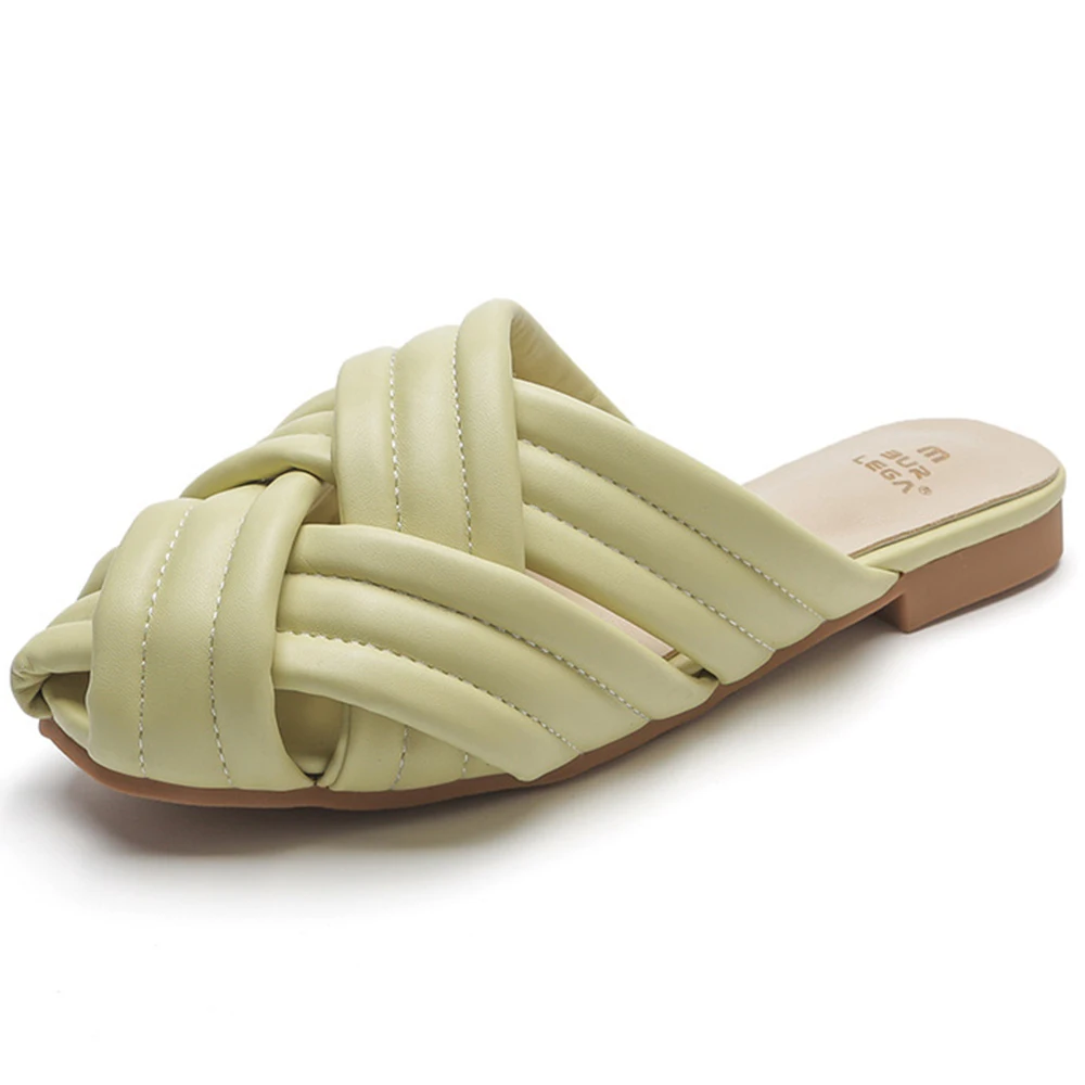 

Baotou Half Slippers Women Summer Wear Muller Shoes 2022 New Outdoor Leisure Flat Non-slip Sandals Female cx643