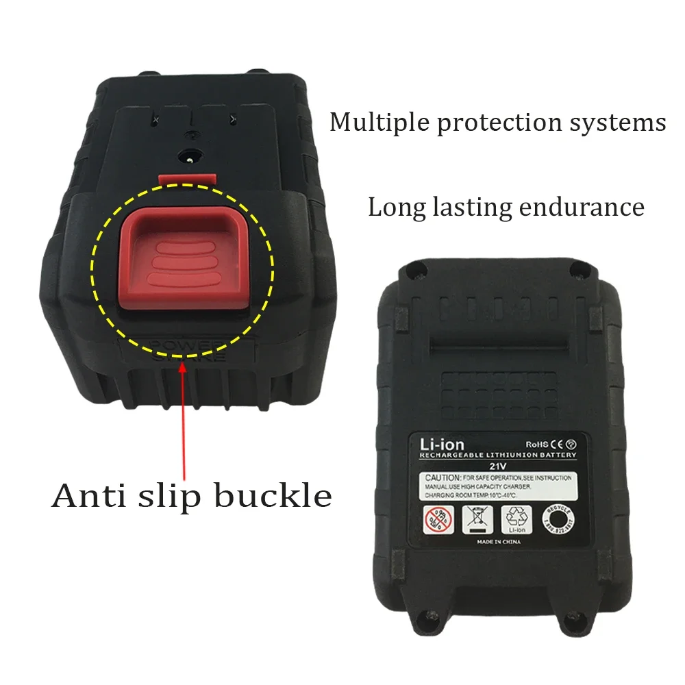 Литиевая батарея 21 В 6000 мАч для режущих станков Quanyou электрических дрелей и