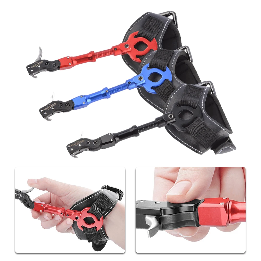 

Archery Wrist Release Aids Adjustable Trigger Caliper Strap Compound Bow Hunting Archery Hunting Shoting Wrist Trigger