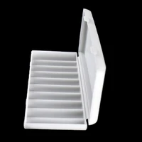 1pc white 10x18650 battery holder case organizer container 18650 storage box holder hard case cover battery holder