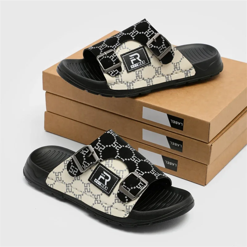 Трансграничные мужские сандалии большого размера новинка лета 2024 модные с