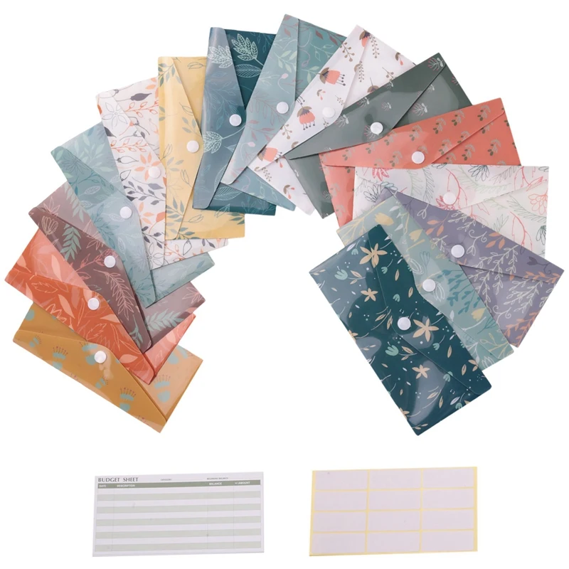 

Waterproof Cash Budget Envelope, Reusable Plastic Cash Envelopes, Money Envelopes For Budgeting And Saving