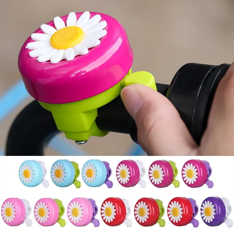 

Велосипедный колокольчик, аксессуары, колокольчик с хризантемой с цветочным украшением, подарок колокольчик