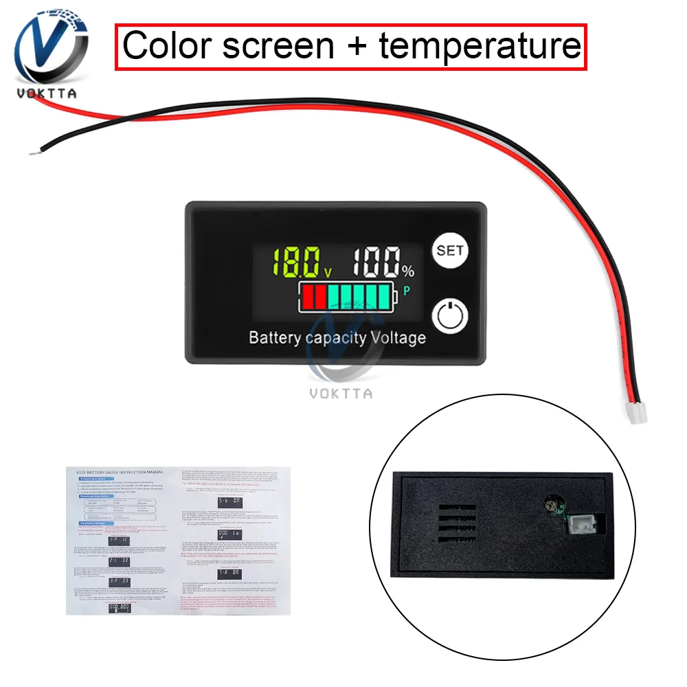 

Индикатор емкости аккумулятора Voktta 8-100В