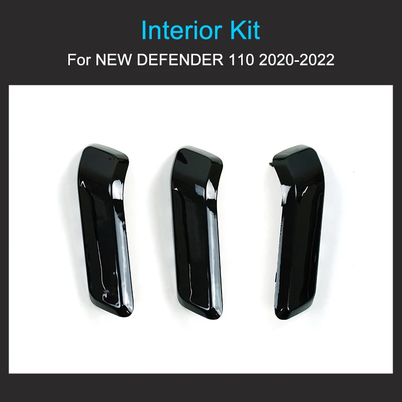 Высококачественный Глянцевый черный комплект для интерьера Land Rover Defender 110 2020 2021