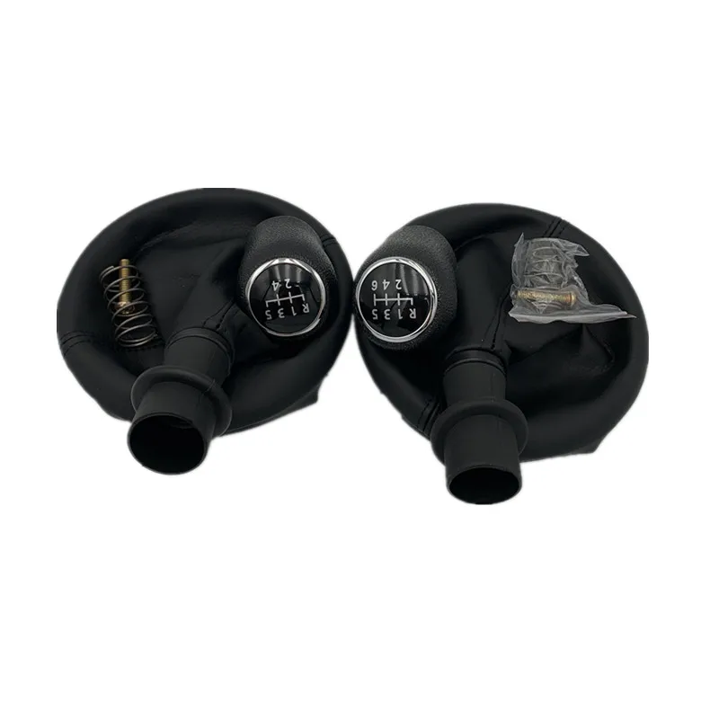 

5 6 Speed Gear Stick Shift Knob Leather Boot For VW Transporter Multivan Caravelle T5 2003 2004 2005 2006 2007 2008 2009 2010