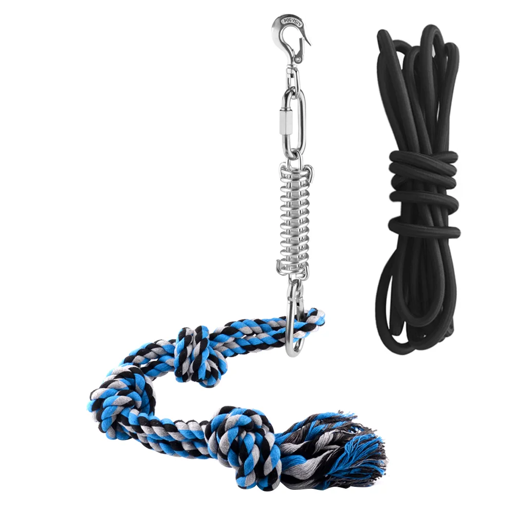 

Dogropepet Exercise Duty Heavy Training Puppy Tug Interactive Hanging Bungee Outdoor Dogspole Spring Accesories