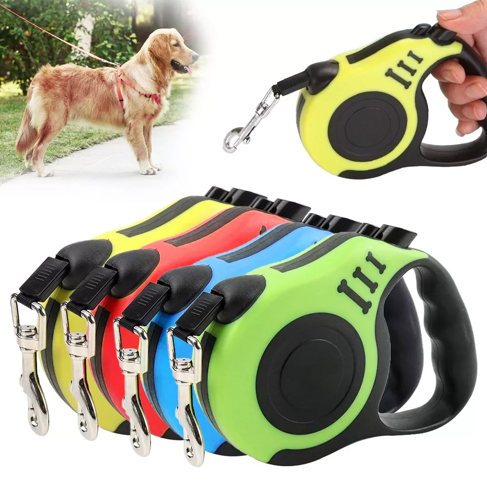 

2022New Durable Dog Leash Automatic Retractable Nylon Cat Lead Extending Puppy Walking Running Lead Roulette For Dogs