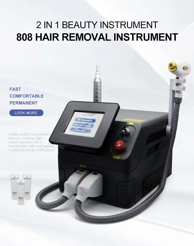 808nm Diode Laser Hair Removal Machine 2000w Depilation Equipment Three Wavelengths Ice Titanium Device Professional For Salon
