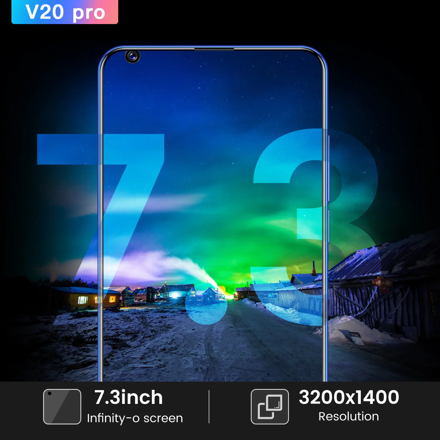 smartphone v20 pro 7 3 inch 12gb 512gb 5600mah android 10 4g 5g global version celular smart cell mobile hand phone sma free global shipping