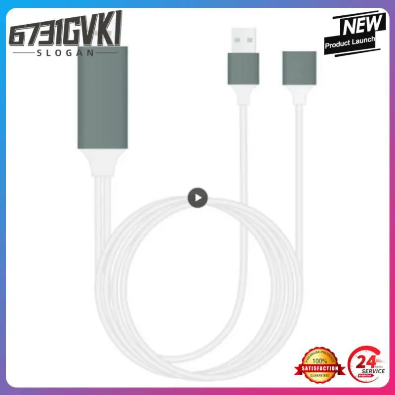 

Adapter Av Hd Tv Digital Video Mirror Cable Usb To HDMI-compatible Universal 1080p Converter Smart Converter Cable Hree-in-one
