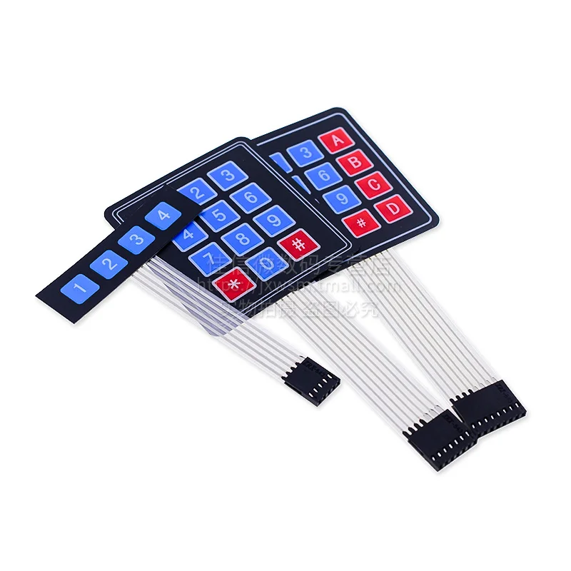 4 12 16 Key 1*4cm 4*3cm 4*4cm Membrane Switch Keypad 1x4 3x4 4x4 Matrix Array keyboard for arduino smart car |