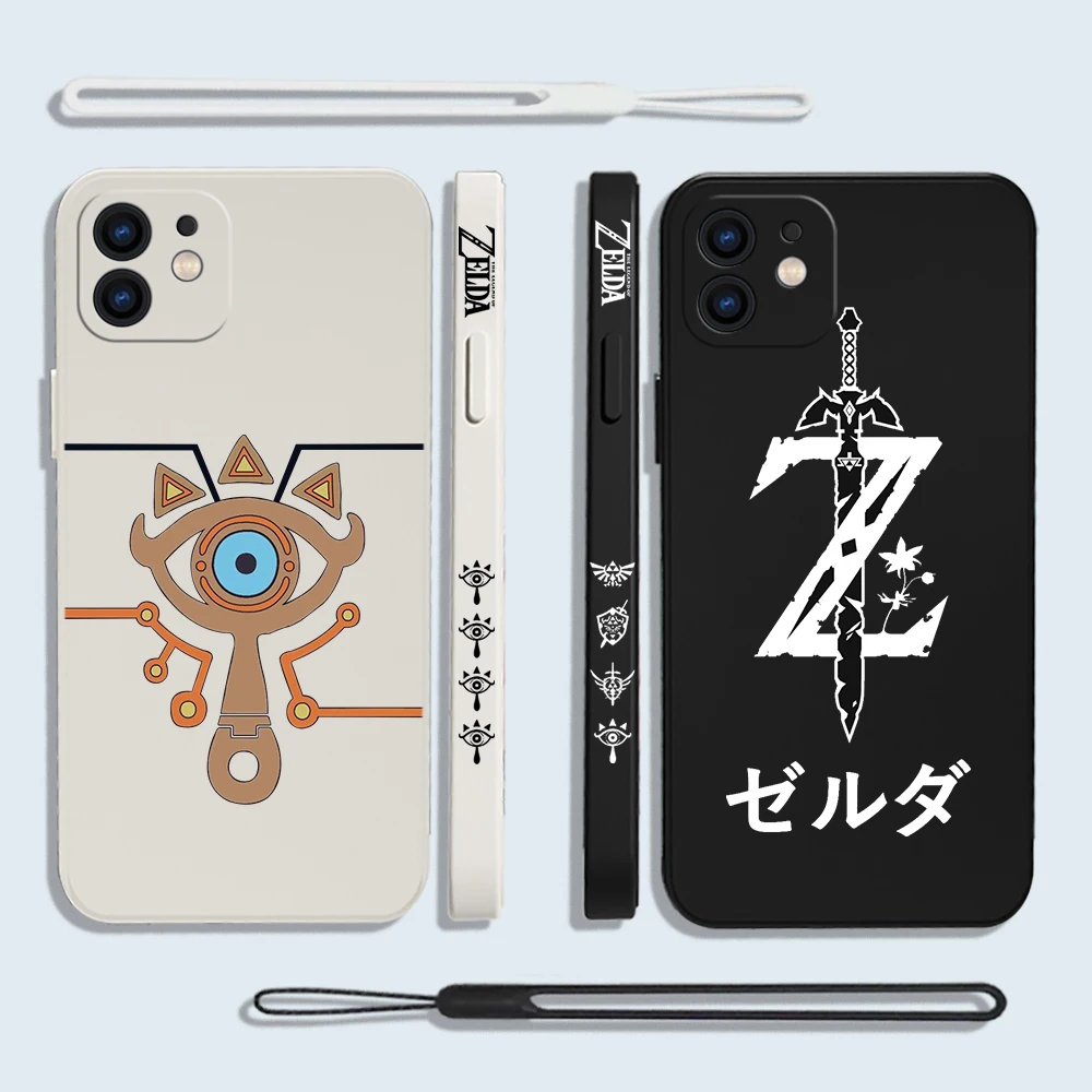 

Game The Legend of Zeldas Phone Case For Samsung Galaxy S23 S22 S21 Ultra Plus FE S10 4G S9 Note 20 10 9 Plus With Lanyard Cover