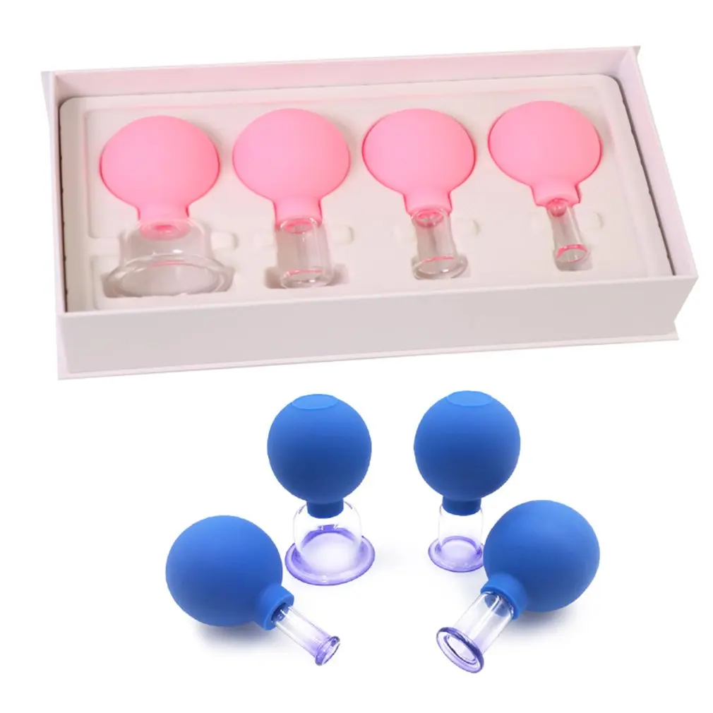 

Vacuum Cupping Cups Glass Cans Anti Cellulite Massage For Face Acupuncture Suction Cup Slimming Fat Burning Chinese Medicine