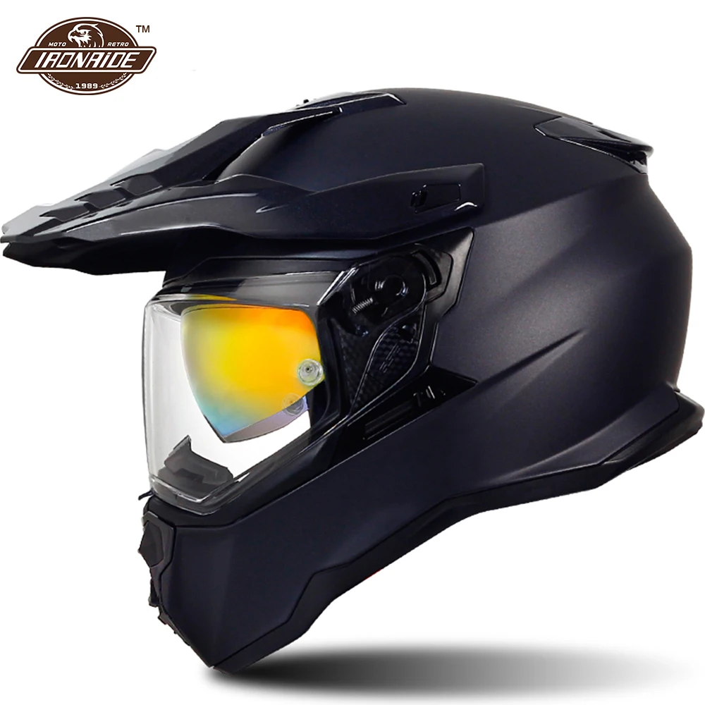 

GSB Motorcycle Helmet 4 Seasons Full Face Motocross Moto Helmets Cross Moto Accessories Off-Road Motorbike Helmet Casque Casco