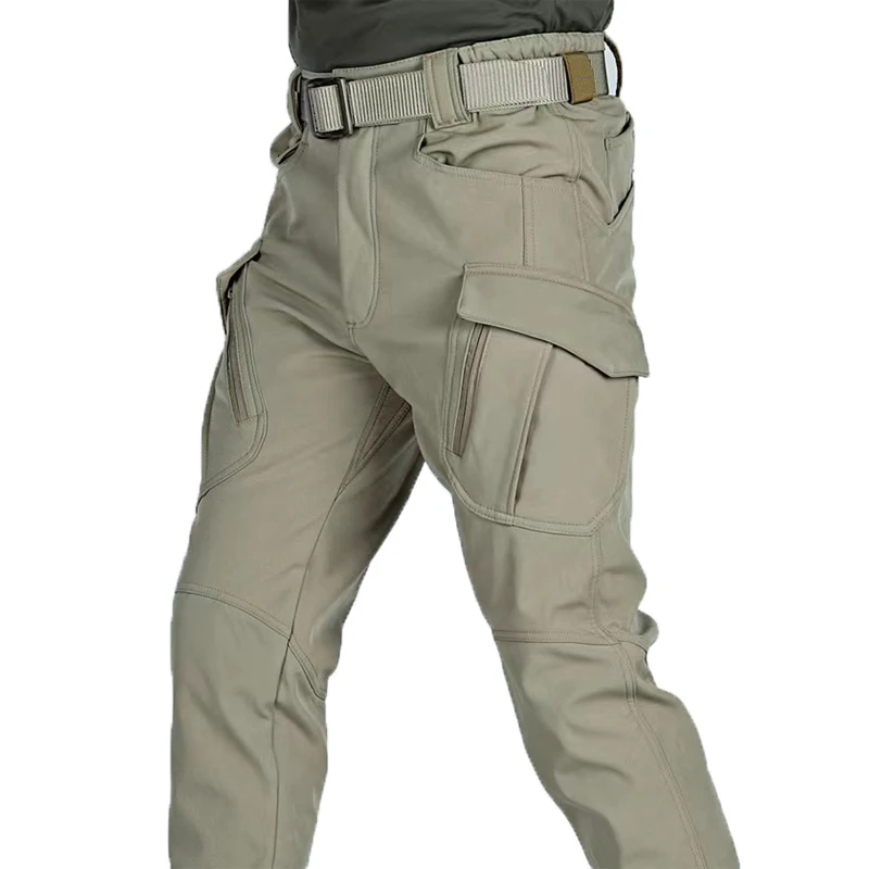 

Men Winter Waterproof Hunting Climbing Tactical Jackets Softshell Military Pants Outdoor Army Hiking Camping S-4XL Trousers