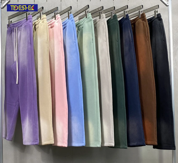 

Брюки мужские прямые свободного покроя, градиентные, в стиле ретро