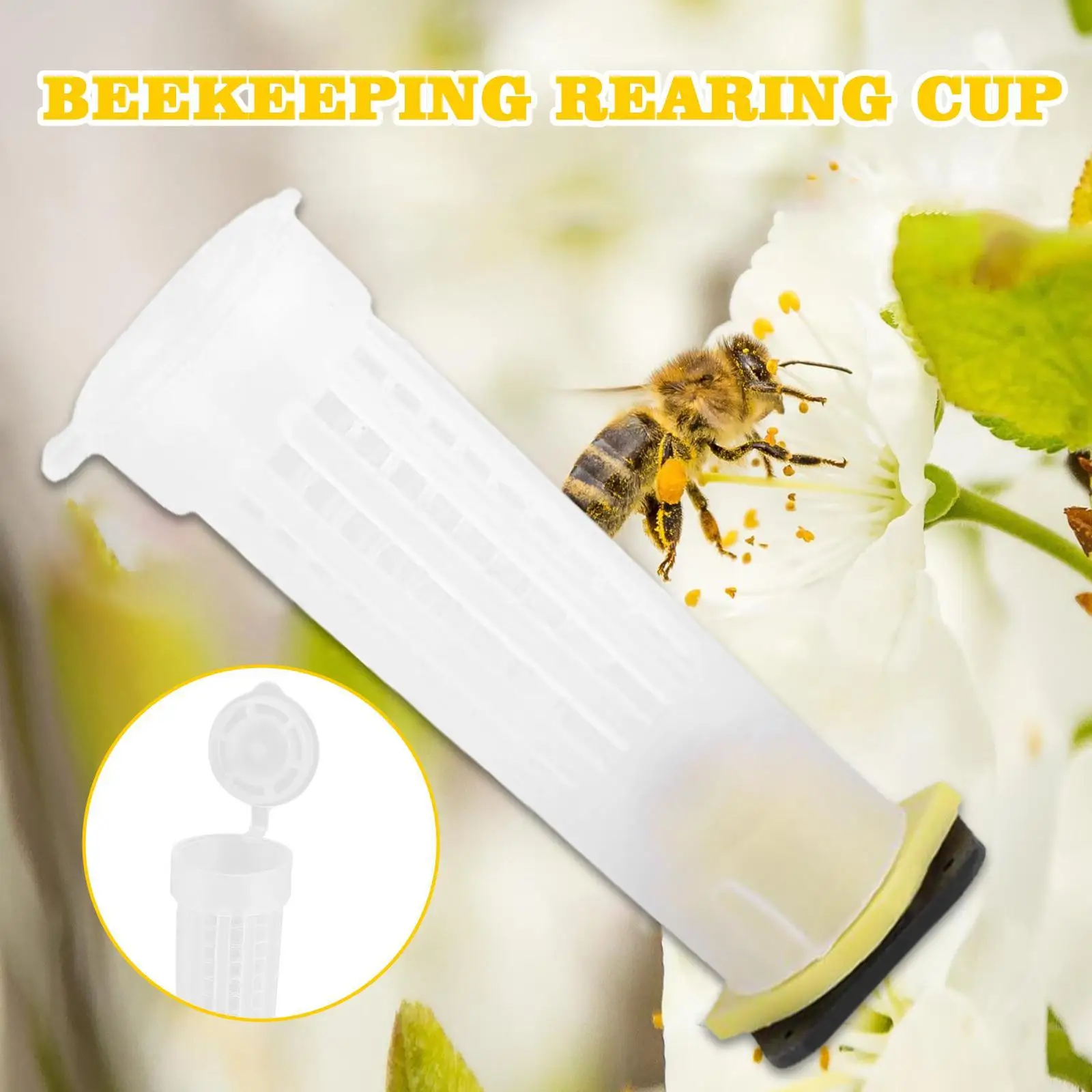 

10pcs/set Garden Bees Tools Cages Bee Queen Rearing Cupkit System Bee Beekeeping Catcher Box Cell Cups Cage Complete Kit