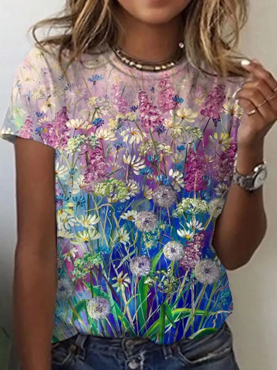 Темпераментная Женская футболка свободная повседневная топ с коротким рукавом