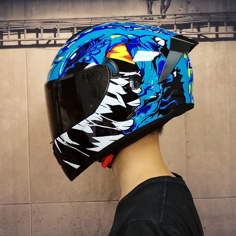 Motorcycle Helmet Full Face Motorbike Helmet Cascos Para Moto Helm Motorcross Crash Flip Safe Helmet Motorcycle for Women Men enlarge