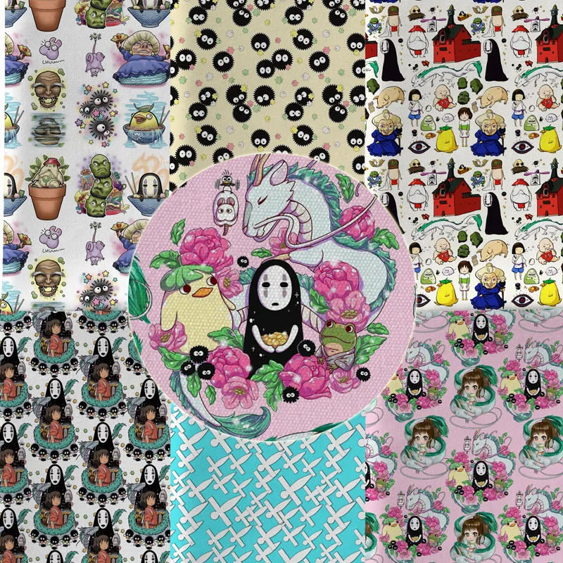 

45*145 см Ткань из японского аниме с изображением животных из мультфильма «Тоторо» под заказ, ткань для рукоделия, домашняя одежда, материал для шитья платья