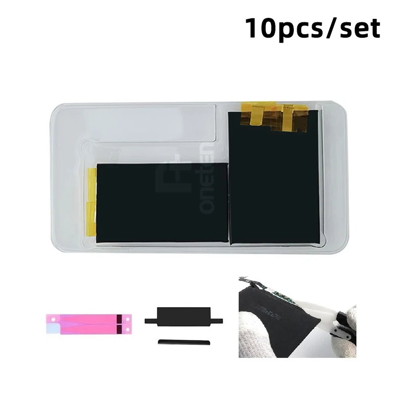 10pcs/set Rechargeable Battery No Flex For iPhone 7 8 Plus 6S SE2020 6 Plus Phone Battery Cell Corby Bolts Kit Set enlarge