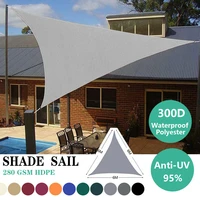 6x6x6m waterproof shade sail anti uv garden terrace canopy swimming gazibo tent canopy pergola outdoor camping picnic shade