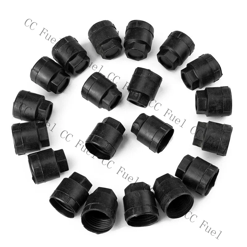 Фото Комплект из 20 черных колпачков для колесных гаек C+ для Chevrolet Camaro RS, GMC Sonoma, Buick, Pontiac №4