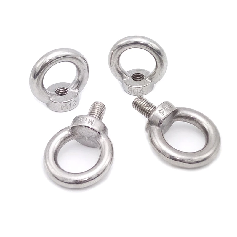 1-2 шт. подъемные гайки/винтовое кольцо eyebolt hooking гайка Винты M3 M4 M5 M6 M8 M10 M12 304