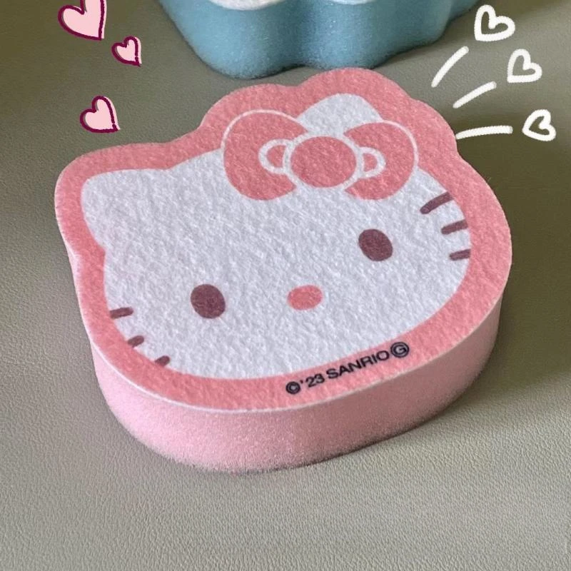 

Милая губка Sanrios, салфетка для чистки пищевых продуктов, специальная безмасляная салфетка для мытья посуды Hellokittys Cinnamoroll, кухонные принадлежности