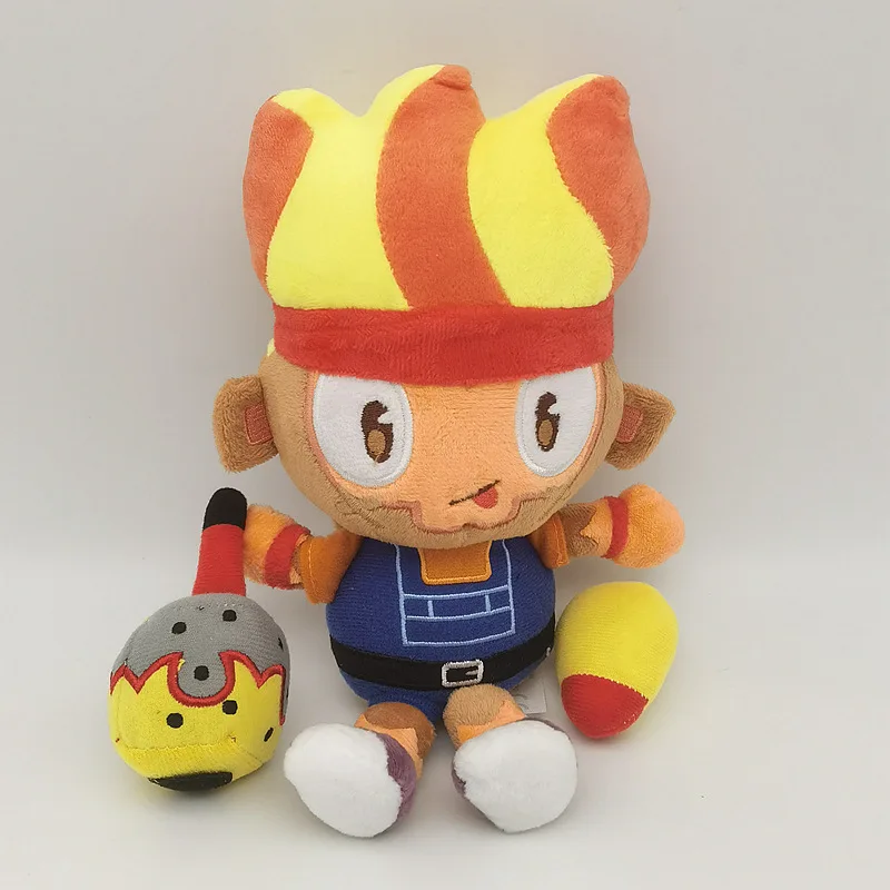 Фото Bloons TD6 Obyn Greenfoot Monkey Plushie Мягкая игрушка-животное Коллекционный подарок Игровой декор Рождественский подарок №1