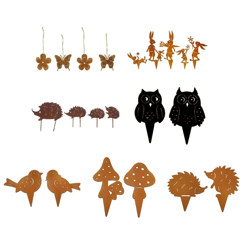 Декоративные садовые колья металлические украшения водонепроницаемые для