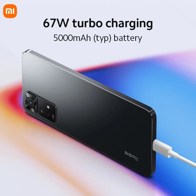 Глобальная версия смартфона Xiaomi Redmi Note 11 Pro 64 Гб/128 ГБ Восьмиядерный MTK Helio G96 108MP 120Hz