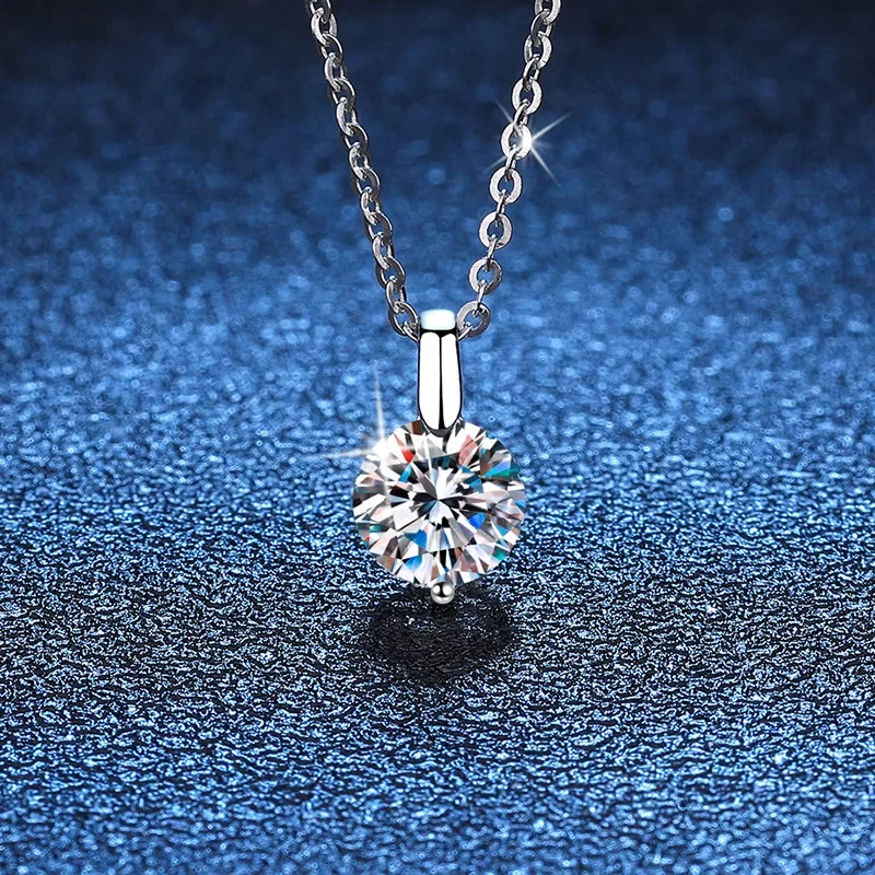 18K платиновая Бриллиантовая подвеска Классическая и простая цепочка до ключиц 1