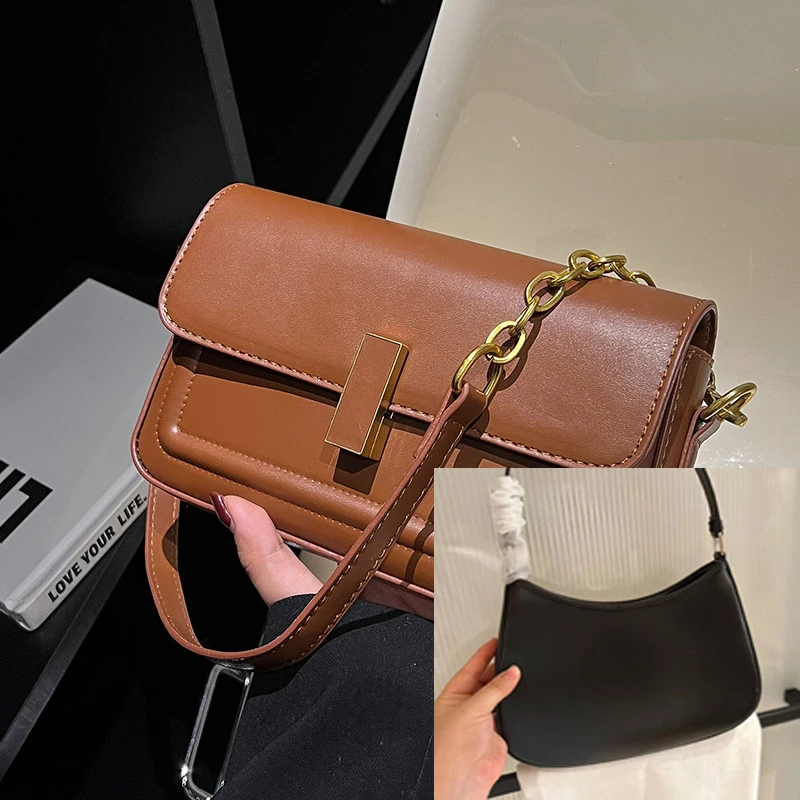 

Fashion designer single shoulder crossbody leather cowhide small square bag zero wallet underarm women's casual bag