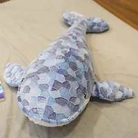 50 150cm kawaii soft whale plush toy cartoon animal fish stuffed doll baby sleeping pillow cushion kid girlfriend christmas gift
