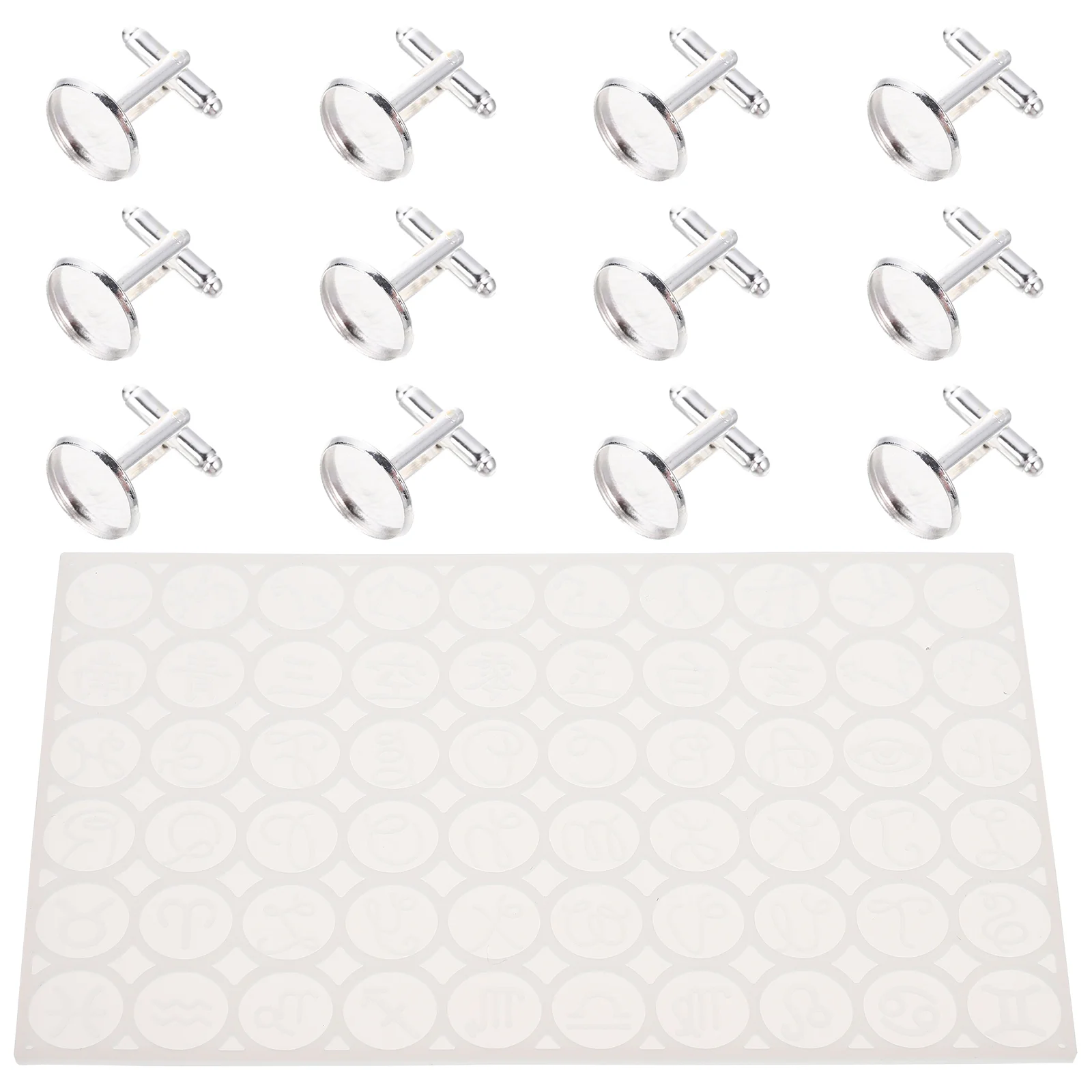 

Cufflinks Mold Resin Cufflink Diy Shirt Cuff Silicone Casting Button Jewelry Blanks Buttons Moldslink Epoxy Wedding Womens Suit