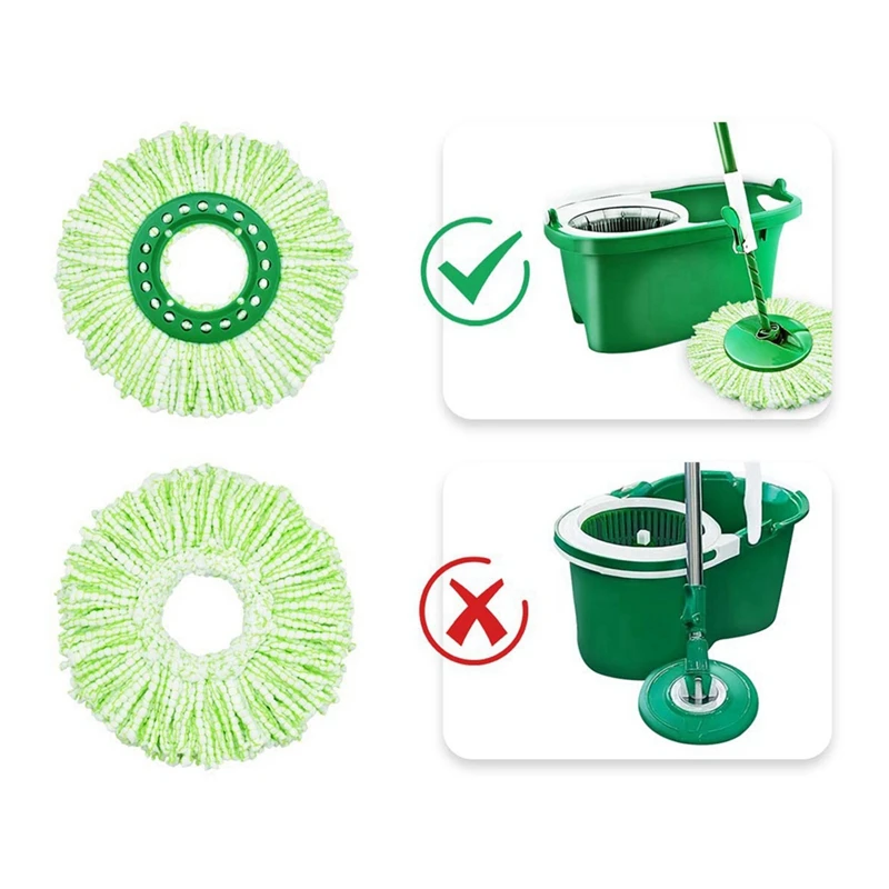 Replacement Mop Head For Libman Tornado Spin Mops Microfiber Machine Washable