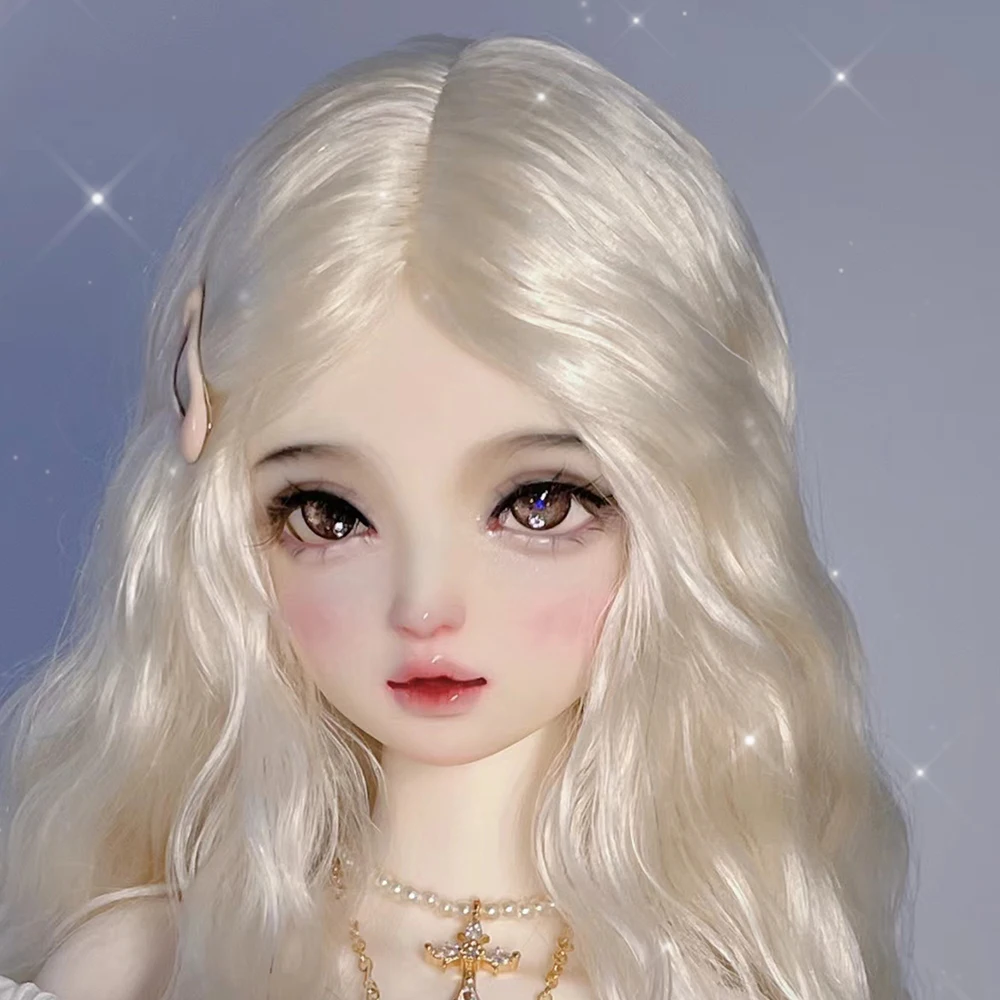 Шарнирная кукла 1/4 голова девочки из смолы милая девочка сделай сам без макияжа
