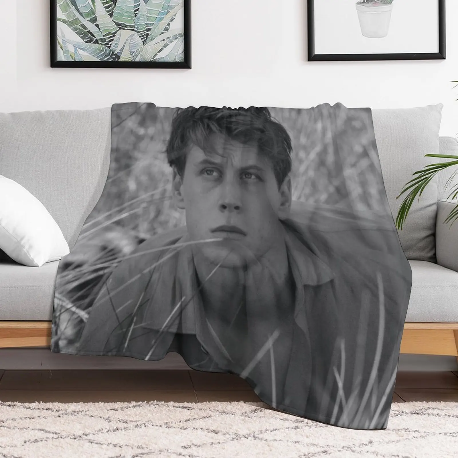 Черно-белое одеяло Джорджа Маккея зимние кровати милые модные одеяла для ретро
