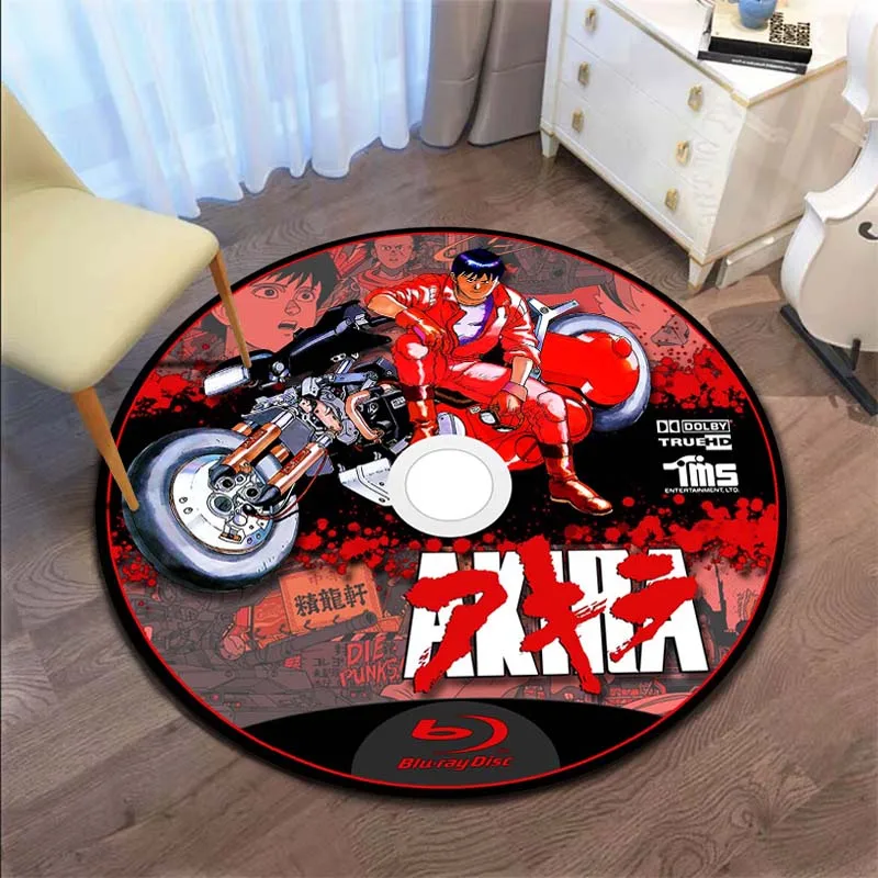 

Ковер Akira в стиле ретро, Модный Круглый нескользящий коврик для пола в ванную комнату, Черный Напольный коврик, украшение для спальни и дома