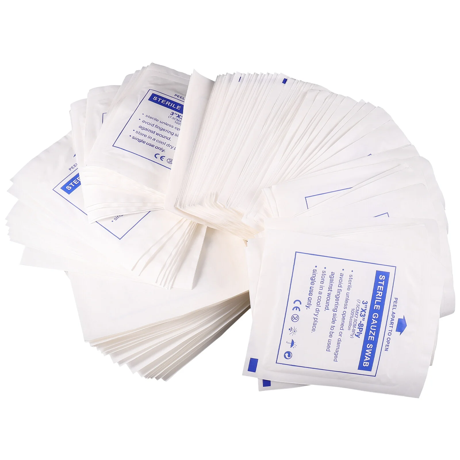 

First Aid Supplies Wound Dressing Pads Gauze Swabs Cotton Bandage Caring Travel