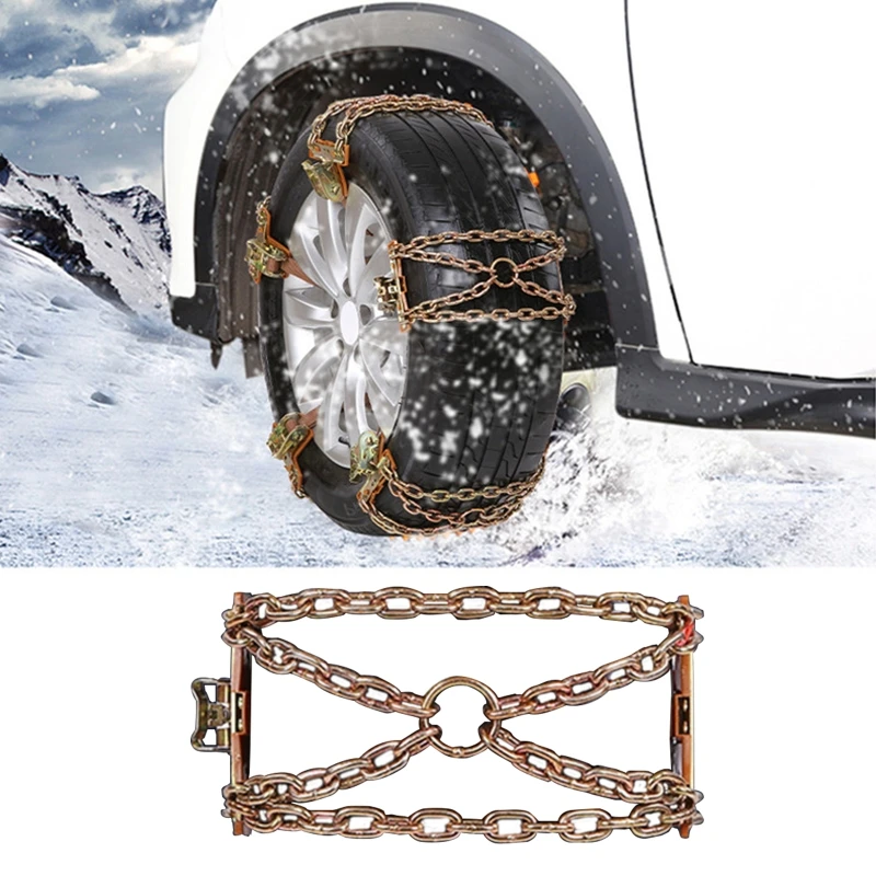 

Easy Installation Safety Anti-skid Chain Winter Snow Days Vehicle Safety Chains Car Security Tyre Wrapped Chain