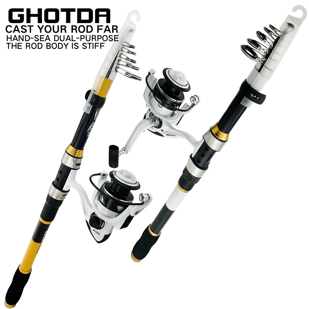 Carbon Fishing Rod Combo Professional Fishing Rod 2.1-3.6M a
