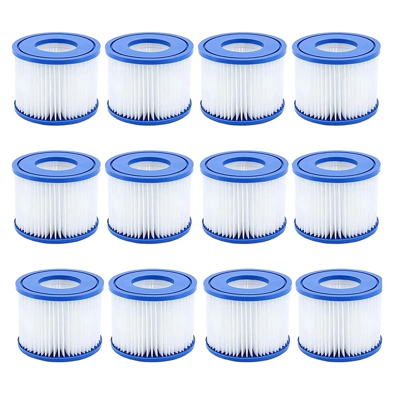 

VI Filter Replacement Compatible With Bestway, Lay-Z-Spa,Coleman Saluspa 90352E 58323,Pool Pump Filter Type VI