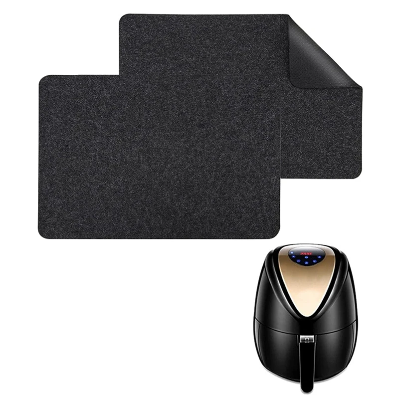 

2 PC Heat Resistant Mat Felt For Airfryer Coffee Mat Heat Resistant Pad For Countertop Kitchen Heat Protector Felt Felt Pad