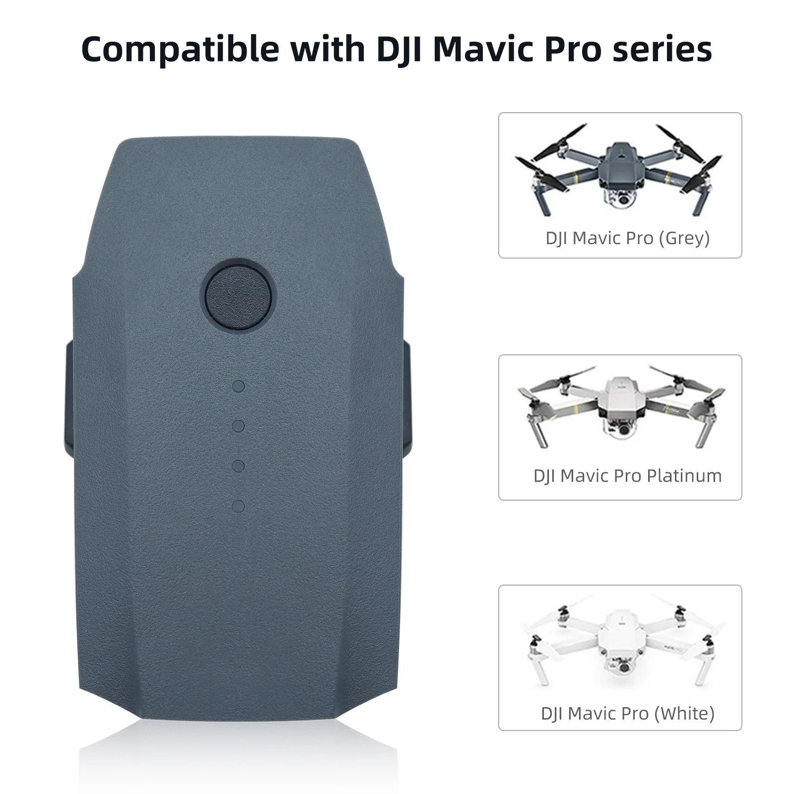 

Батарея для дрона 11,4 в для квадрокоптера DJI Mavic Pro Platinum FPV 11,4 в 3830 мАч